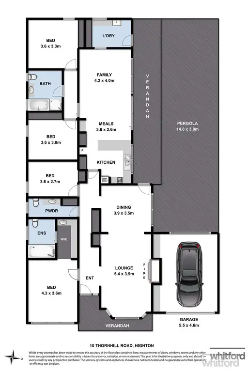 Floorplan of Homely house listing, 10 Thornhill Road, Highton VIC 3216