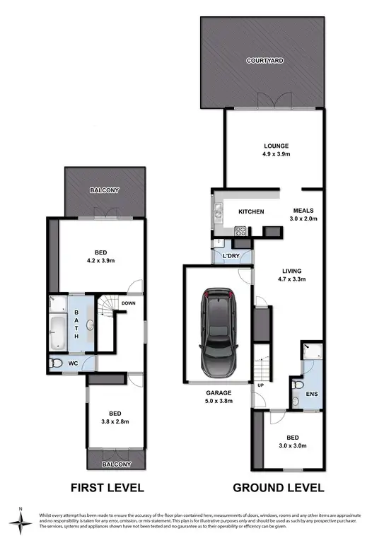 Floorplan of Homely townhouse listing, 6 Saffron Street, Newtown VIC 3220