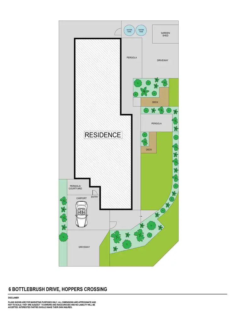 Floorplan of Homely house listing, 6 Bottlebrush Drive, Hoppers Crossing VIC 3029