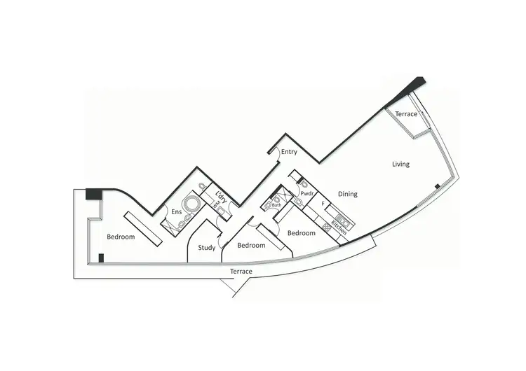 Floorplan of Homely apartment listing, 141/85 Rouse Street, Port Melbourne VIC 3207