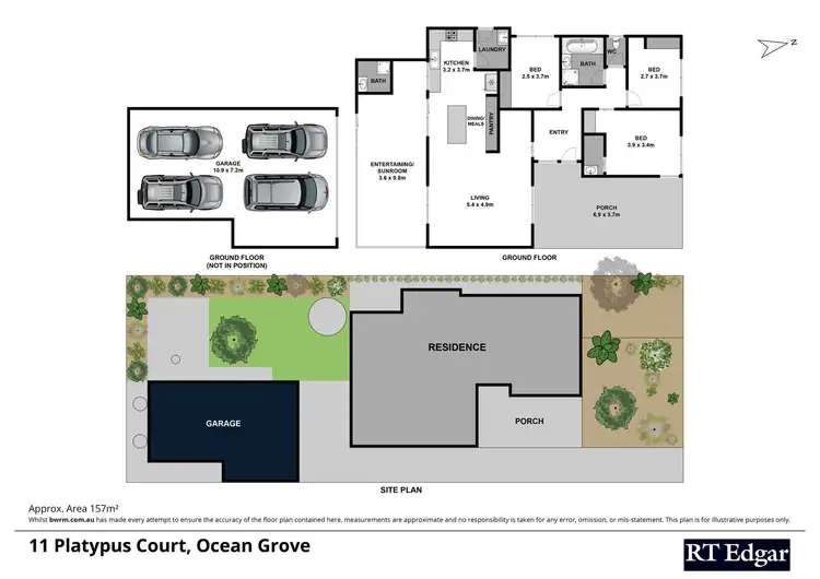 Floorplan of Homely house listing, 11 Platypus Court, Ocean Grove VIC 3226