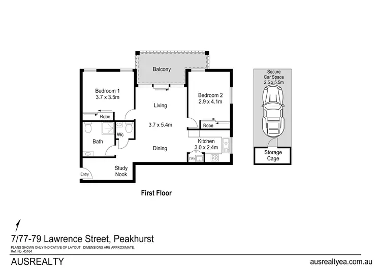Floorplan of Homely apartment listing, 7/77-79 Lawrence Street, Peakhurst NSW 2210