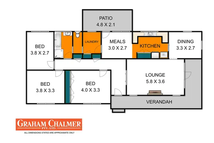 Floorplan of Homely house listing, 154 Fitzroy Street, Sale VIC 3850