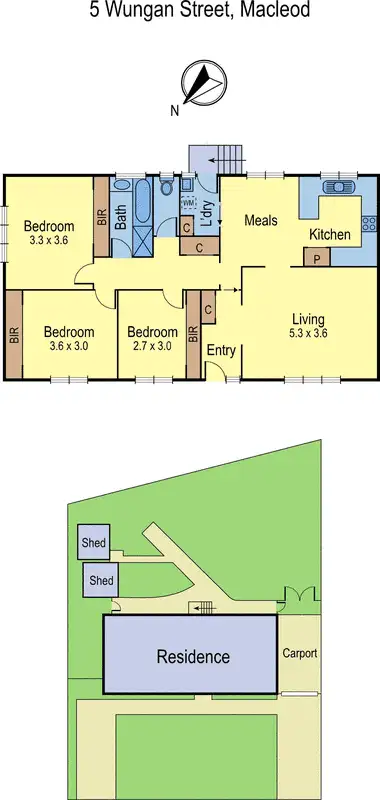 Floorplan of Homely house listing, 5 Wungan Street, Macleod VIC 3085