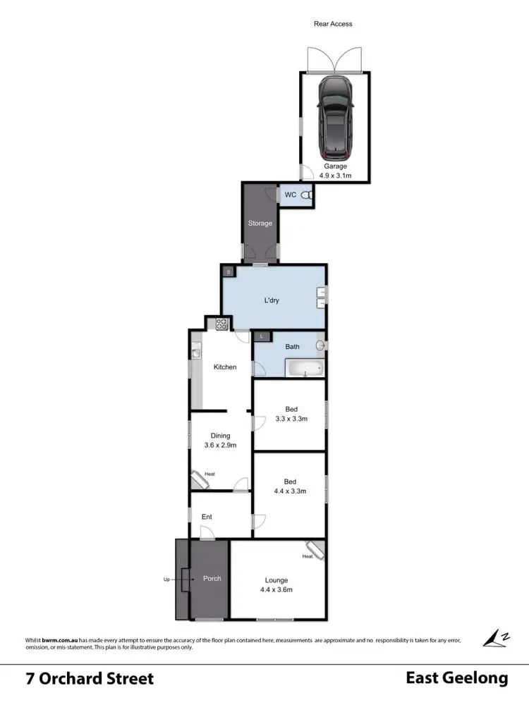 Floorplan of Homely house listing, 7 Orchard Street, East Geelong VIC 3219
