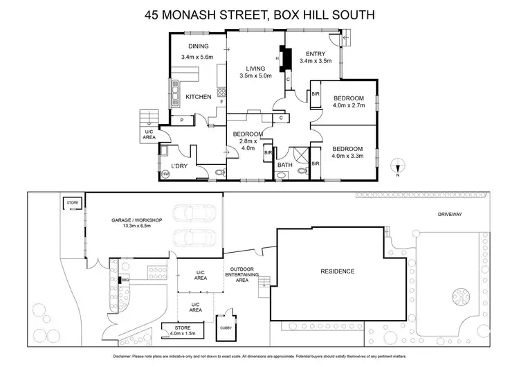 Floorplan of Homely house listing, 45 Monash Street, Box Hill South VIC 3128