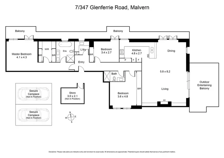 Floorplan of Homely apartment listing, 7/347 Glenferrie Road, Malvern VIC 3144