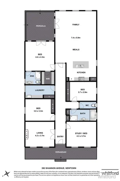 Floorplan of Homely house listing, 392 Shannon Avenue, Newtown VIC 3220