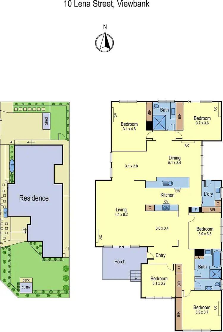 Floorplan of Homely house listing, 10 Lena Street, Viewbank VIC 3084