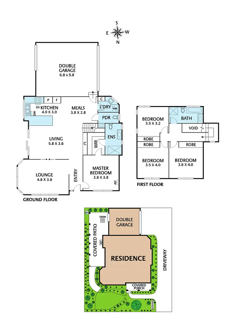 Floorplan of Homely townhouse listing, 1/2-4 Glen Valley Road, Forest Hill VIC 3131