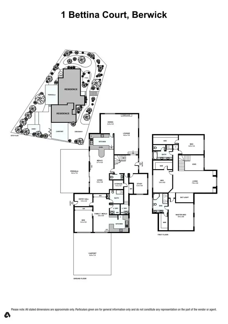Floorplan of Homely house listing, 1 Bettina Court, Berwick VIC 3806