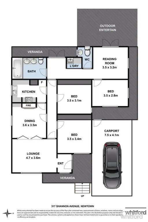 Floorplan of Homely house listing, 317 Shannon Avenue, Newtown VIC 3220
