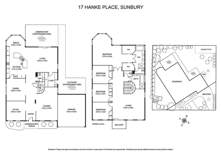 Floorplan of Homely house listing, 17 Hanke Place, Sunbury VIC 3429