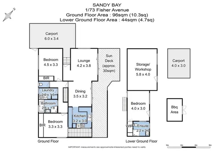 Floorplan of Homely house listing, 73A Fisher Avenue, Sandy Bay TAS 7005