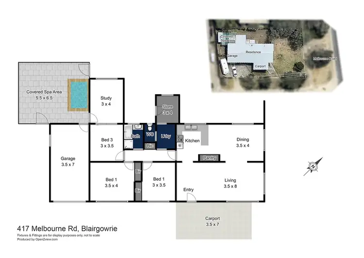Floorplan of Homely house listing, 417 Melbourne Road, Blairgowrie VIC 3942