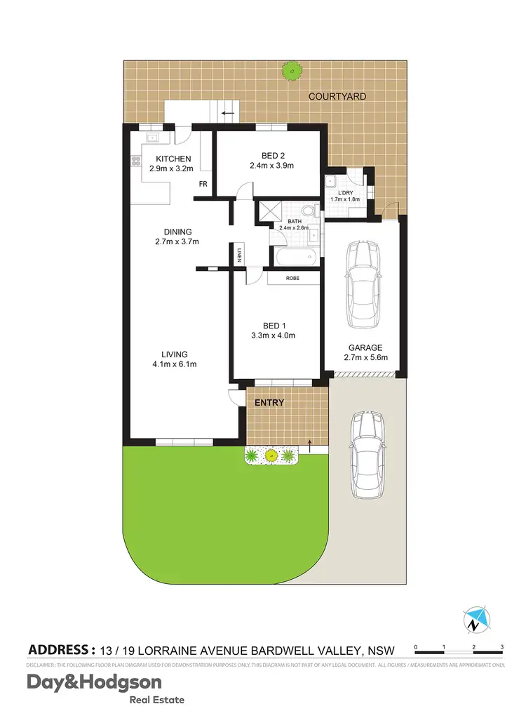 Floorplan of Homely villa listing, 13/19 Lorraine Avenue, Bardwell Valley NSW 2207