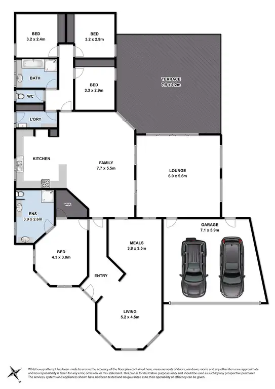 Floorplan of Homely house listing, 1 Kindale Court, Highton VIC 3216