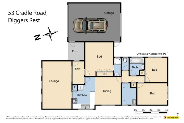 Floorplan of Homely house listing, 53 Cradle Road, Diggers Rest VIC 3427