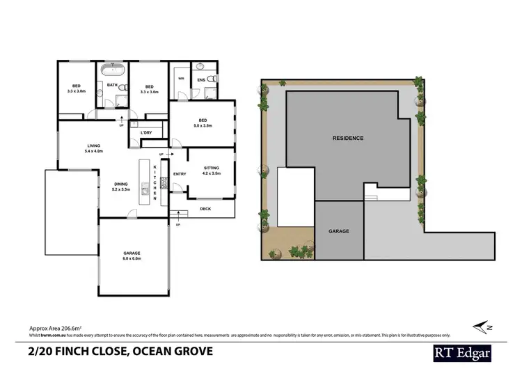 Floorplan of Homely house listing, 2/20 Finch Close, Ocean Grove VIC 3226