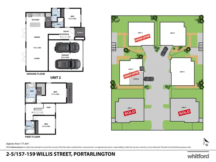 Floorplan of Homely townhouse listing, 2/157-159 Willis Street, Portarlington VIC 3223