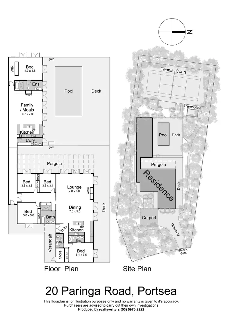 Floorplan of Homely house listing, 20 Paringa Road, Portsea VIC 3944