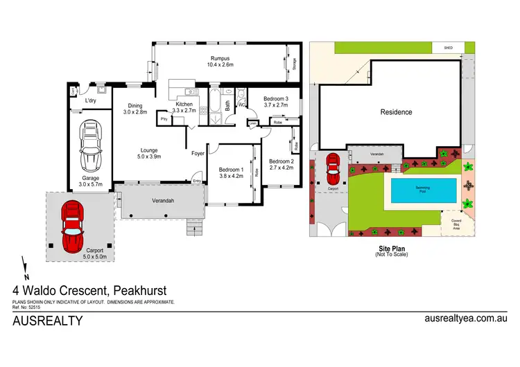 Floorplan of Homely house listing, 4 Waldo Crescent, Peakhurst NSW 2210