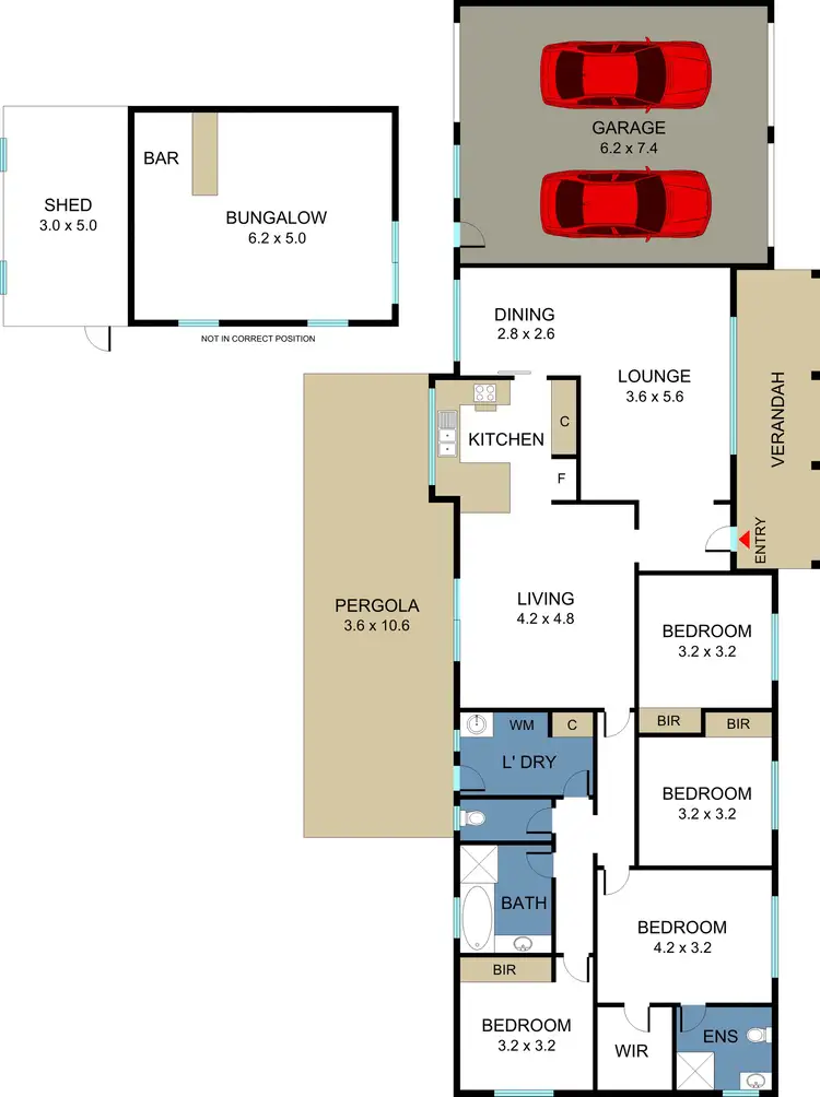 Floorplan of Homely house listing, 38 Govett Crescent, St Albans Park VIC 3219