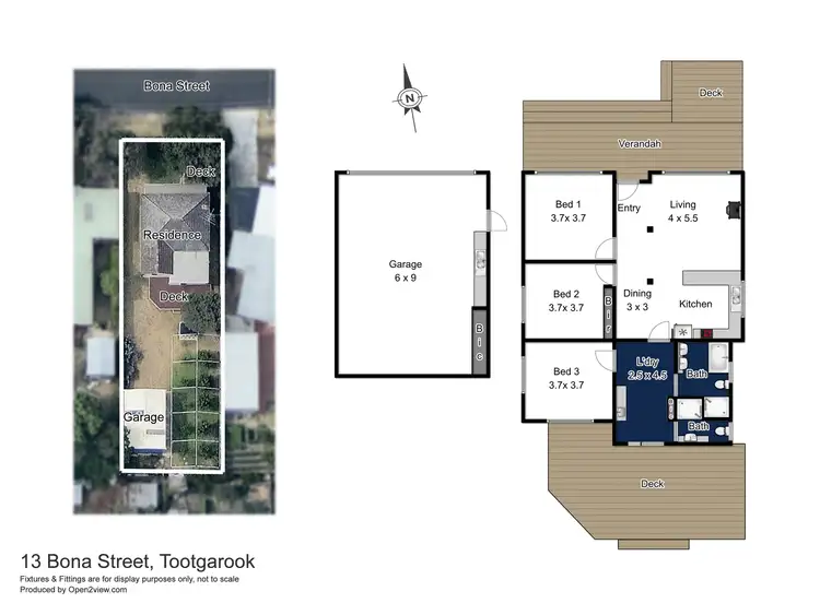 Floorplan of Homely house listing, 13 Bona Street, Tootgarook VIC 3941