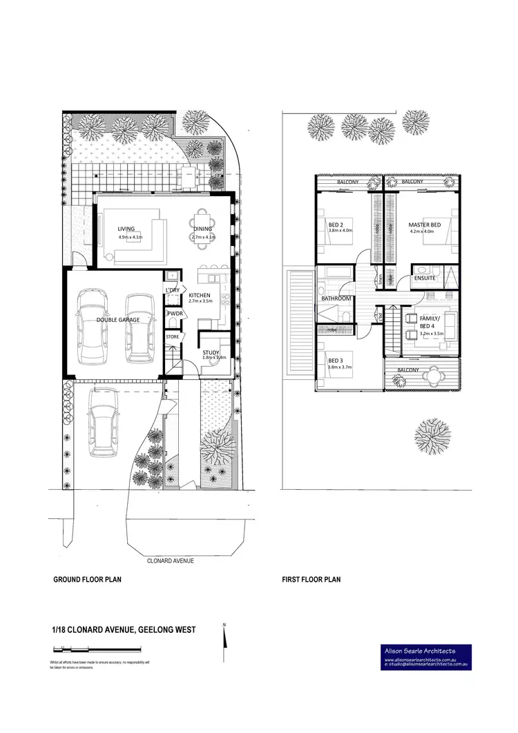 Floorplan of Homely townhouse listing, 1/18 Clonard Avenue, Geelong West VIC 3218
