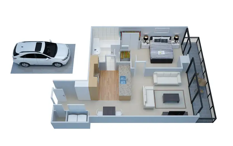 Floorplan of Homely apartment listing, 1012/45 Haig Street, Southbank VIC 3006