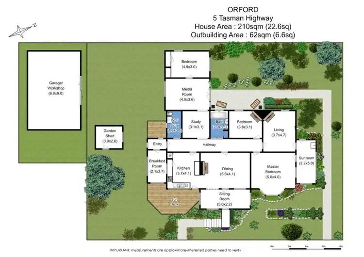 Floorplan of Homely house listing, 5 Tasman Highway, Orford TAS 7190