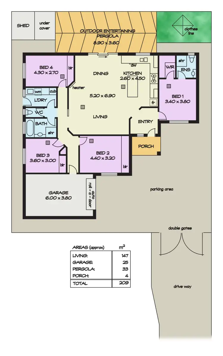 Floorplan of Homely house listing, 9a Folkstone Street, Modbury Heights SA 5092