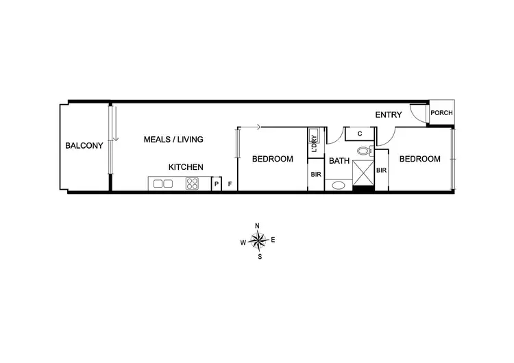 Floorplan of Homely apartment listing, 106A/168 Victoria Road, Northcote VIC 3070