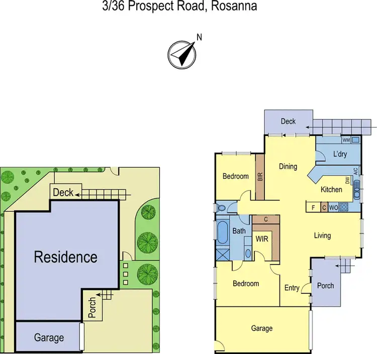 Floorplan of Homely unit listing, 3/36 Prospect Road, Rosanna VIC 3084