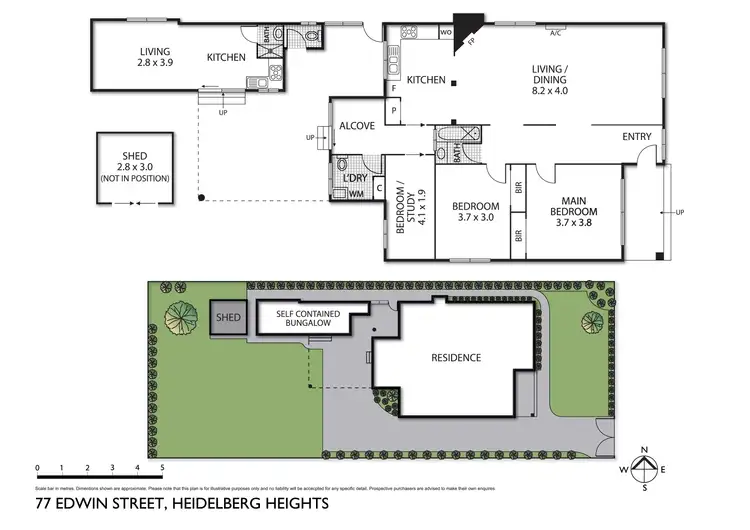 Floorplan of Homely house listing, 77 Edwin Street, Heidelberg Heights VIC 3081