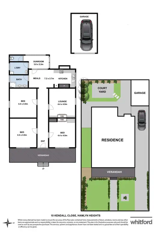 Floorplan of Homely house listing, 10 Kendall Close, Hamlyn Heights VIC 3215