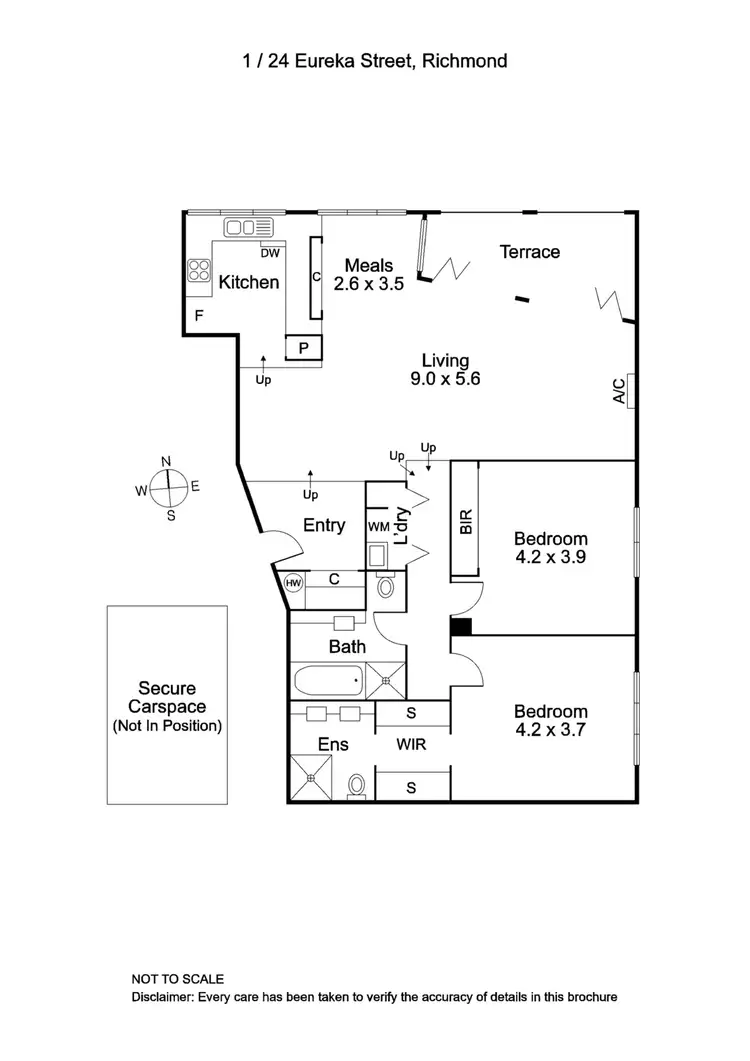 Floorplan of Homely apartment listing, 1/24 Eureka Street, Richmond VIC 3121