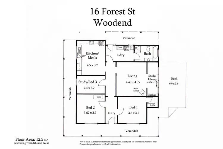 Floorplan of Homely house listing, 16 Forest Street, Woodend VIC 3442