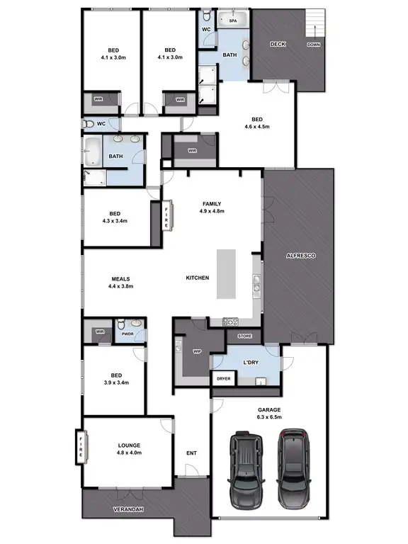 Floorplan of Homely house listing, 17 Wimmera Avenue, Manifold Heights VIC 3218