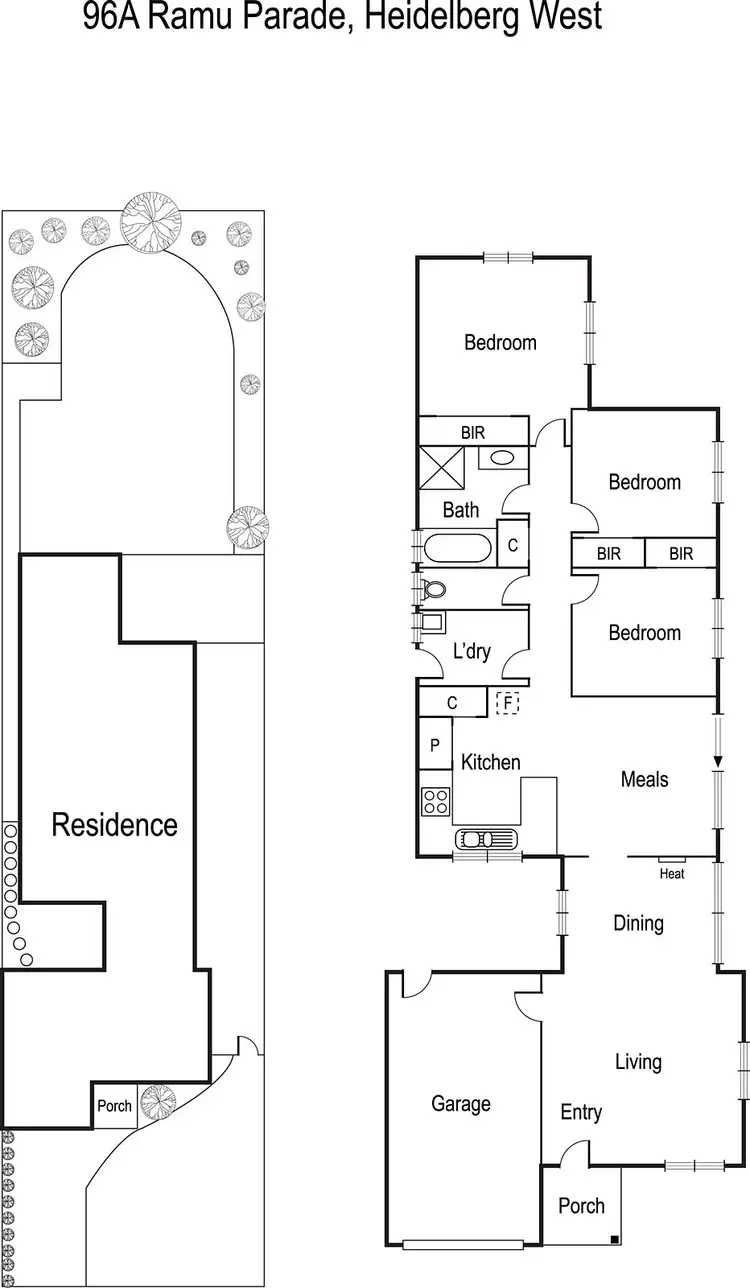 Floorplan of Homely house listing, 96a Ramu Parade, Heidelberg West VIC 3081