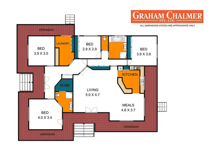 Floorplan of Homely house listing, 6 Clifford Street, Longford VIC 3851