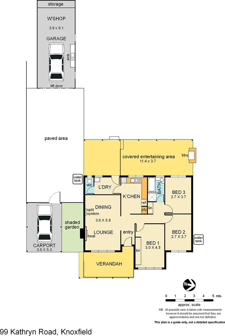Floorplan of Homely house listing, 99 Kathryn Road, Knoxfield VIC 3180
