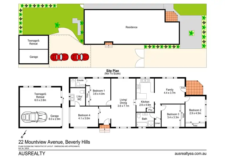 Floorplan of Homely house listing, 22 Mountview Avenue, Beverly Hills NSW 2209