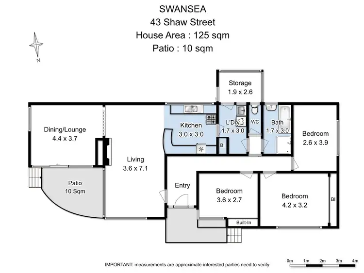 Floorplan of Homely house listing, 43 Shaw Street, Swansea TAS 7190