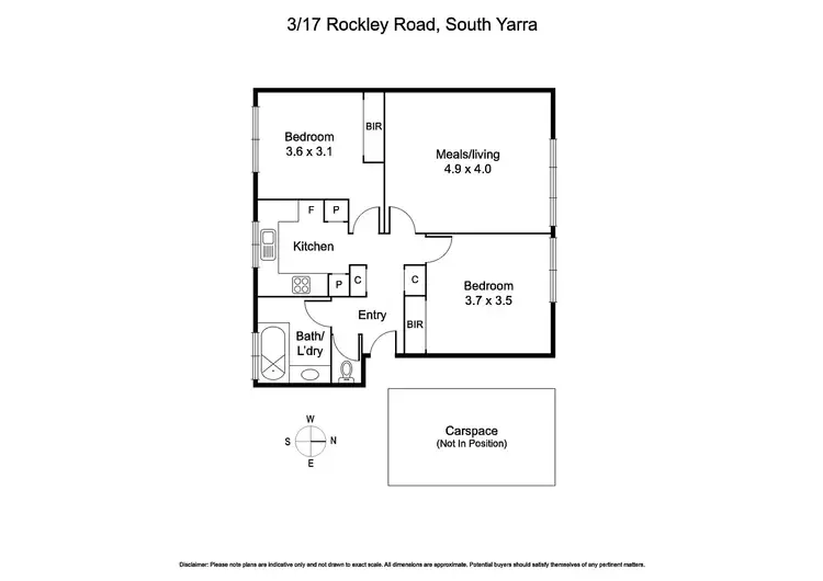 Floorplan of Homely apartment listing, 3/17 Rockley Road, South Yarra VIC 3141