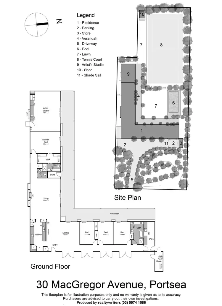 Floorplan of Homely house listing, 30 MacGregor Avenue, Portsea VIC 3944