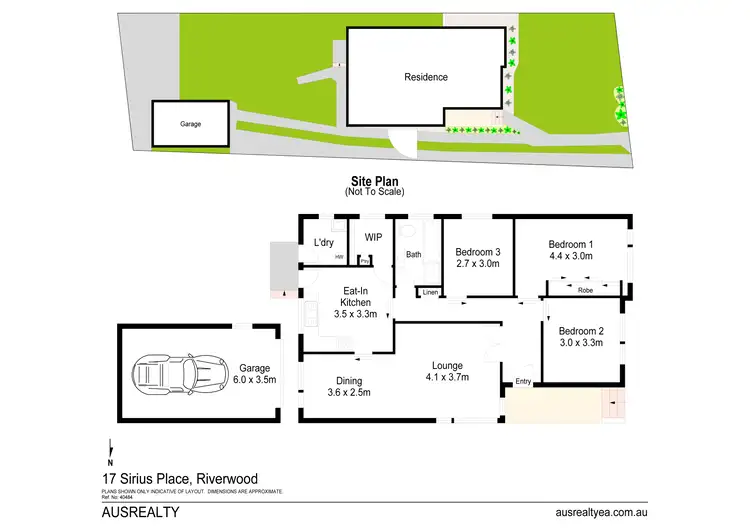 Floorplan of Homely house listing, 17 Sirius Place, Riverwood NSW 2210