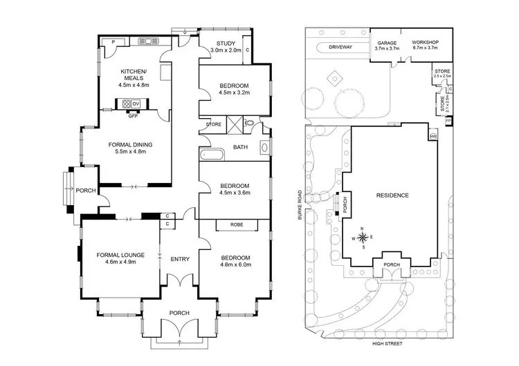 Floorplan of Homely house listing, 1469 High Street, Glen Iris VIC 3146