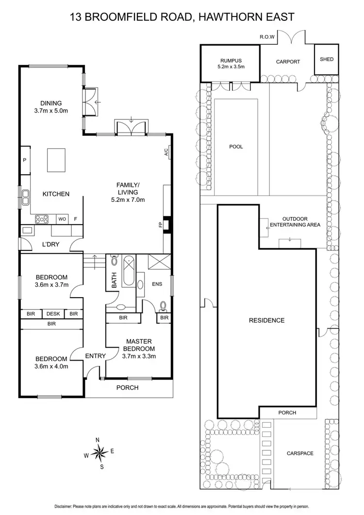 Floorplan of Homely house listing, 13 Broomfield Road, Hawthorn East VIC 3123