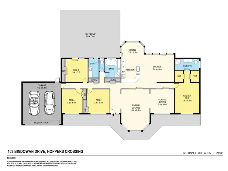 Floorplan of Homely house listing, 103 Bindowan Drive, Hoppers Crossing VIC 3029